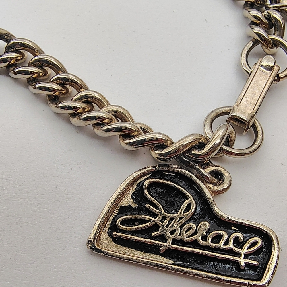 Liberace Vintage Silver Tone Charm Bracelet w/ Charms - Picture 12 of 16